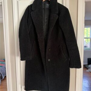 Abercrombie & Fitch black Sherpa Jacket